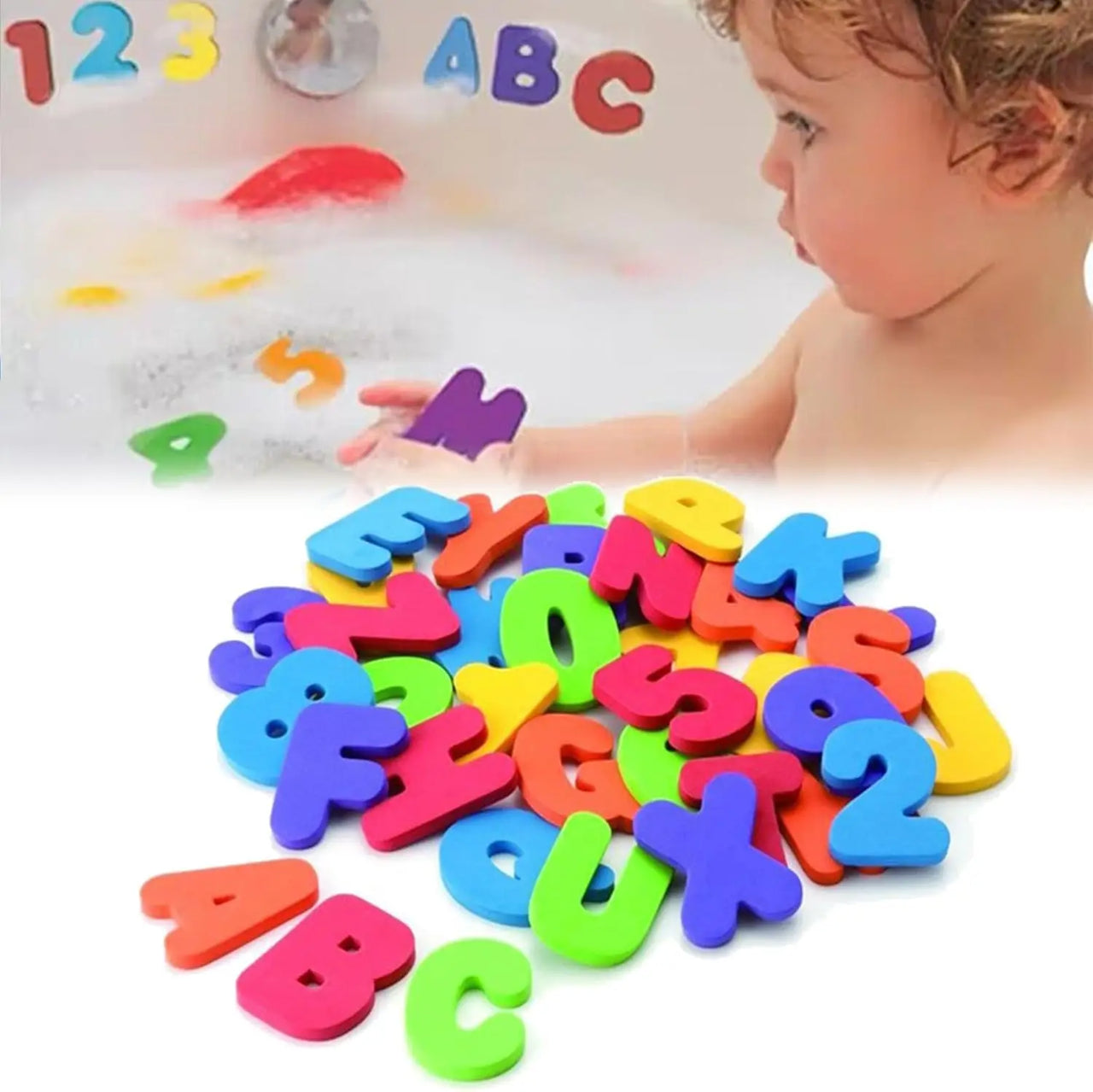 Colorful Bathing Letters™ - Educativo y divertido - Letras de baño de colores