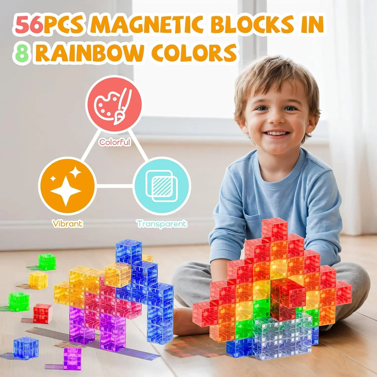 Magic Cubes - Fantasía y diversión: bloques magnéticos para construir