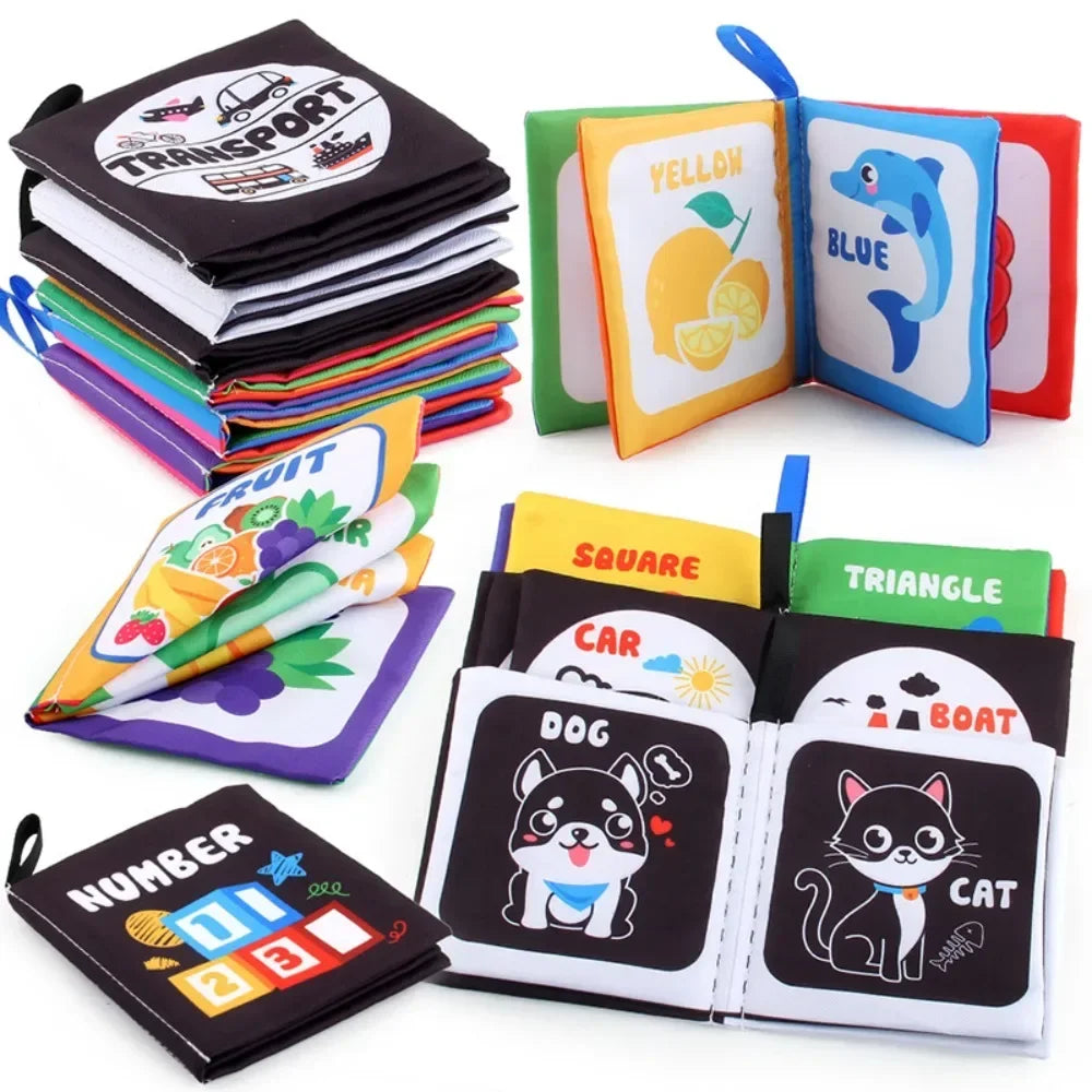Rattle Book™ - Sonido y movimiento - Librito de tela