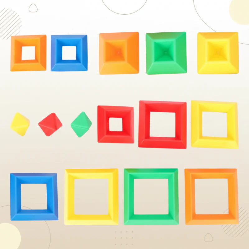Pyramid Stacking Blocks – Motricidad y creatividad – Juego de bloques apilables