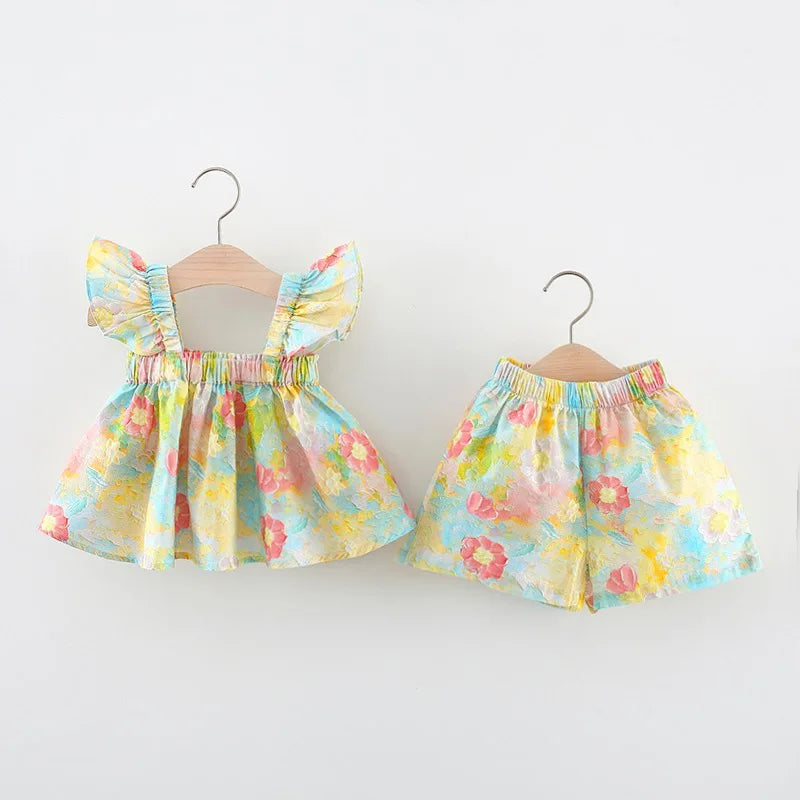 Mini Fashion™ - Flor de verano Chic - Vestido de verano estampado Peonía