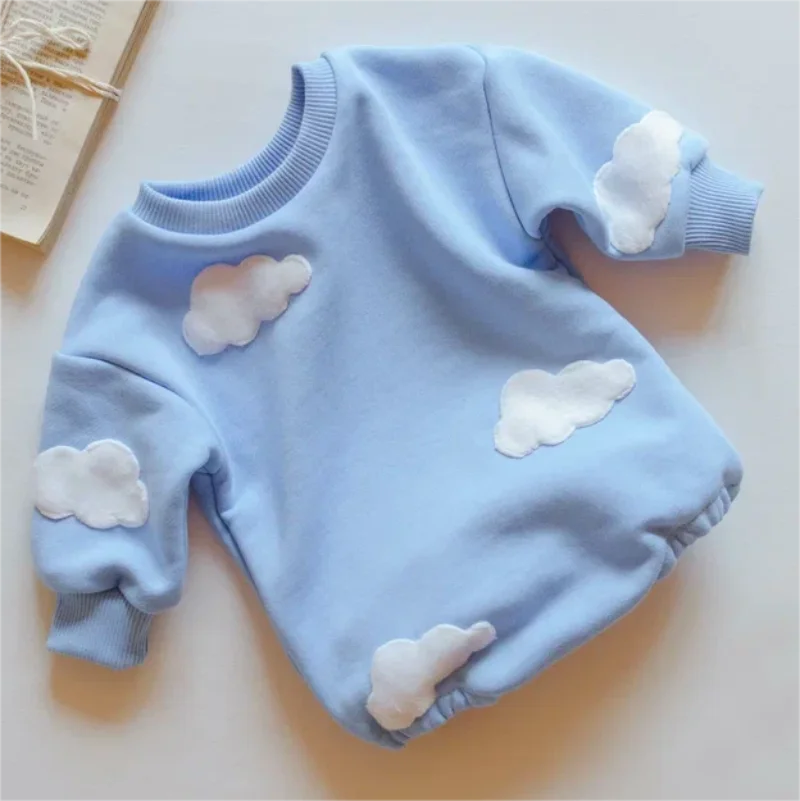 Mini Fashion™ - Cute Prints - Pelele sudadera con nubes