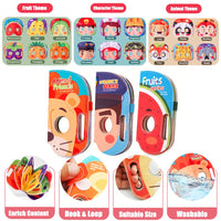 Thumbnail for Mask Book™ – El bebé aprende las primeras impresiones - Libro de máscaras de tela