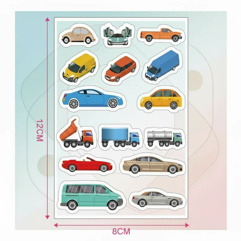 KidoTape – Colorido y práctico: juego de cinta adhesiva con motivos de tráfico