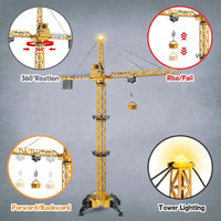 Thumbnail for CranePro – Interactivo y realista: grúa torre de juguete con mando a distancia