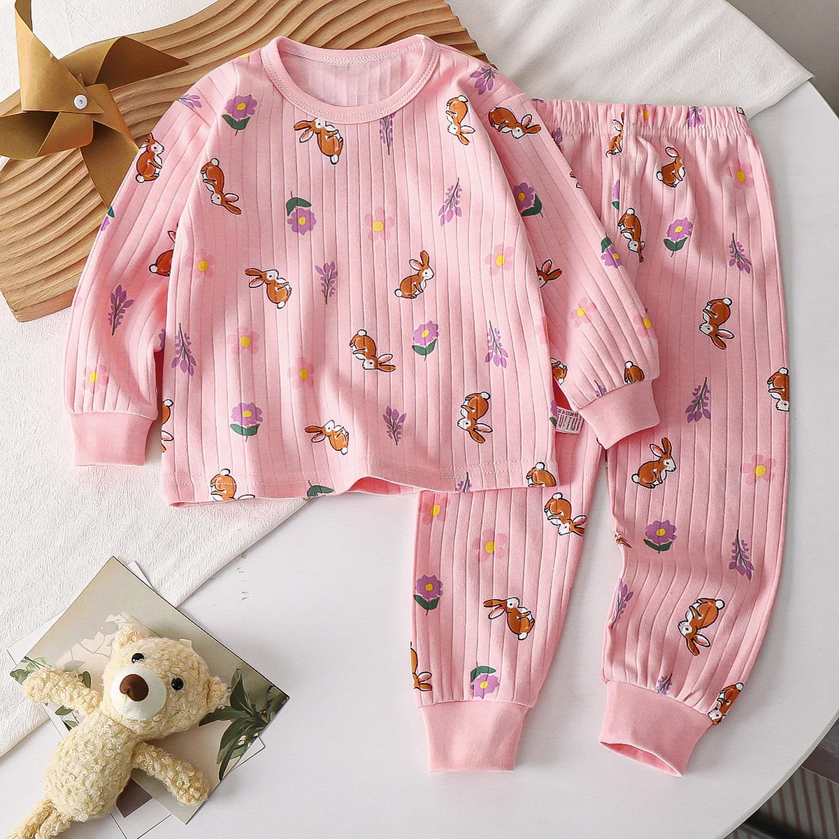 LittleDreamer – Suave y cálido – Conjunto de ropa de dormir de algodón para niños
