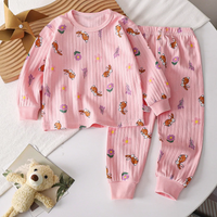Thumbnail for LittleDreamer – Suave y cálido – Conjunto de ropa de dormir de algodón para niños