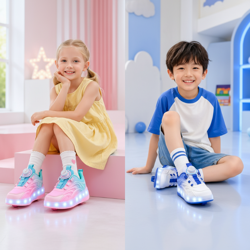 Light-Up Skate Shoes – LED y cómodas: zapatillas con luces LED