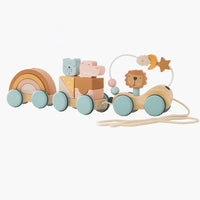 Thumbnail for HappyTrain – Montessori & Fun – Set de trenes de madera