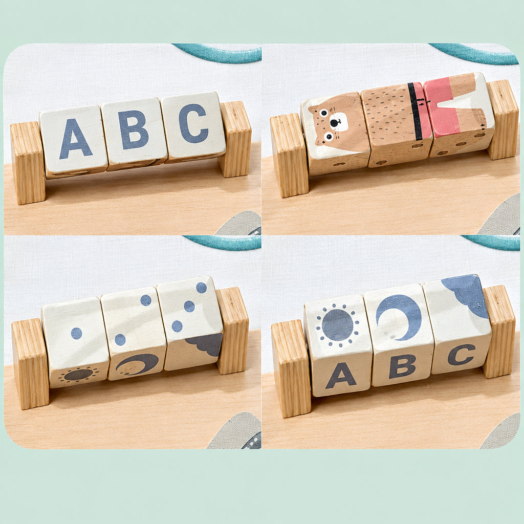 WoodMaze – Divertido y educativo – Mesa de actividades de madera con laberinto de cuentas