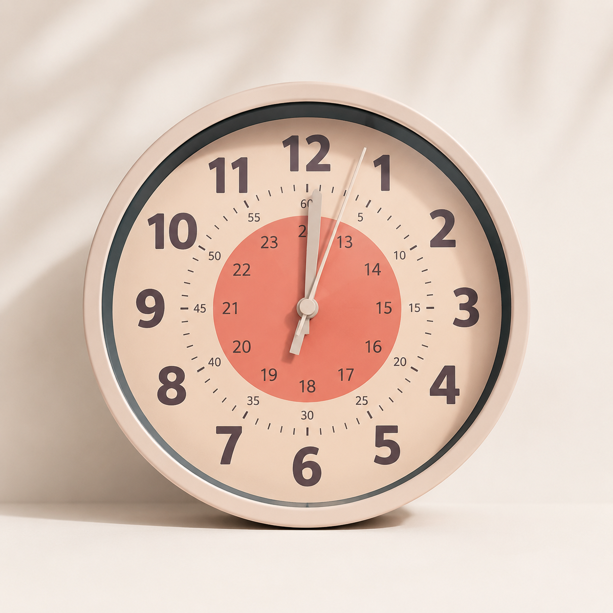 ChildrenTime – Independiente y tranquilo: reloj de pared educativo para niños