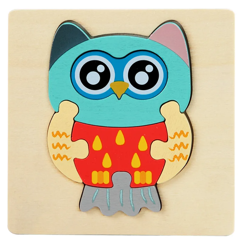 3D Wooden Puzzle™ - Aventura lúdica con animales - Rompecabezas de madera 3D