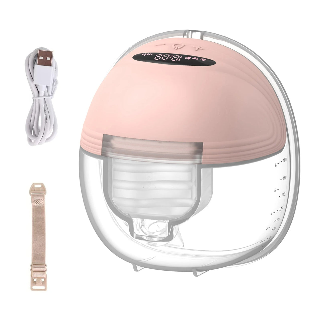MammaEase – Silencioso y seguro - Extractor de leche manos libres