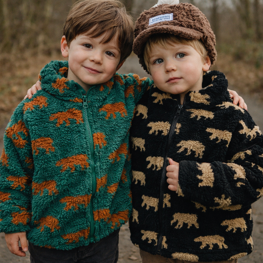 Mini Fashion™  – Extra suave y cálido: chaleco polar con ositos