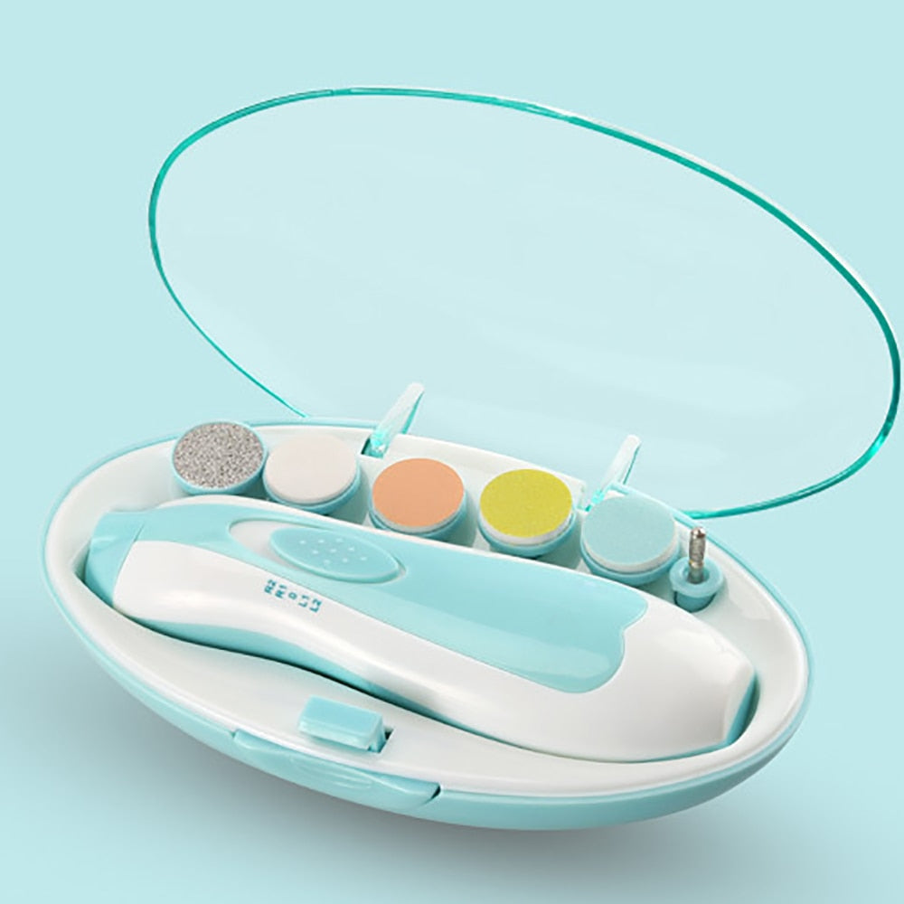 SafeCare – Silencioso y seguro: set eléctrico para limar las uñas del bebé