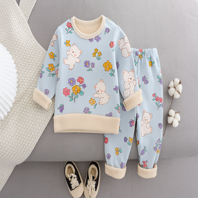 Mini Fashion™ - Pijama de forro polar con dibujos animados
