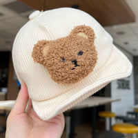 Thumbnail for Mini Fashion - Duro y adorable: gorra infantil de pana con osito