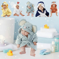 Thumbnail for CozyNest – Suave y absorbente: albornoz con diseño de animales