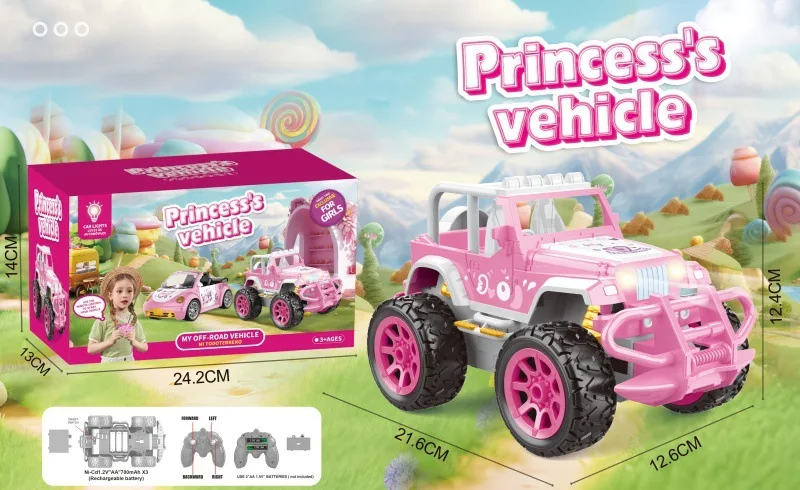 RC Offroader Pink™ – Duro corredor rosa – Coche teledirigido de juguete