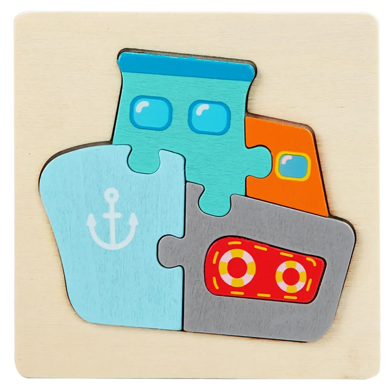 3D Wooden Puzzle™ - Aventura lúdica con animales - Rompecabezas de madera 3D