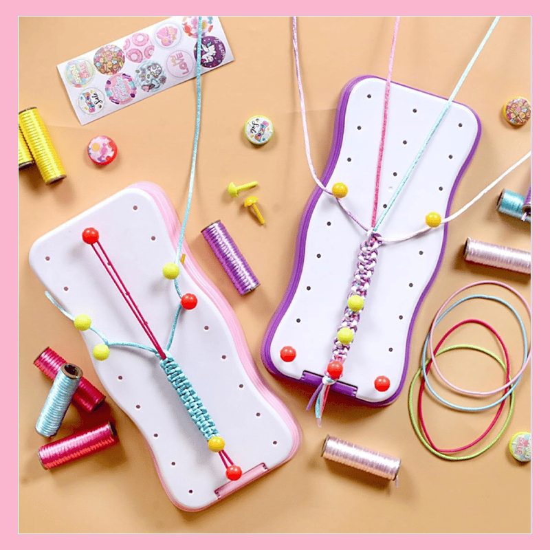 Craft Kids – Creatividad y aprendizaje: juego de pulseras de punto para niños