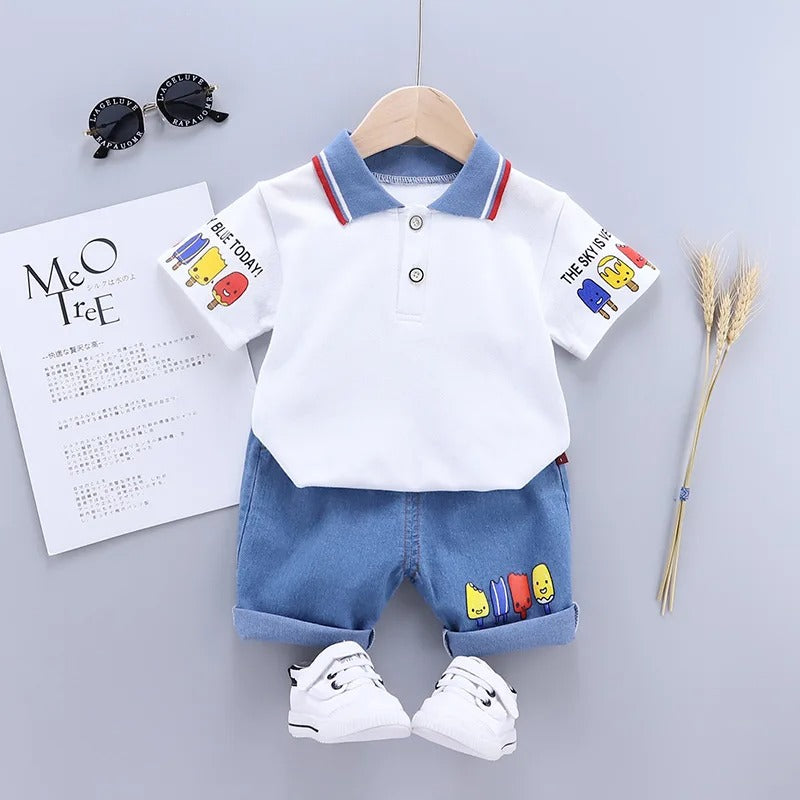 Mini Fashion™ - Cómodo y suave - Conjunto casual con oso