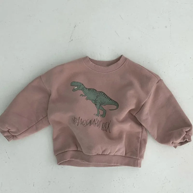 Mini Fashion™ - Bonito estampado de dinosaurios - Suéter con dinosaurio