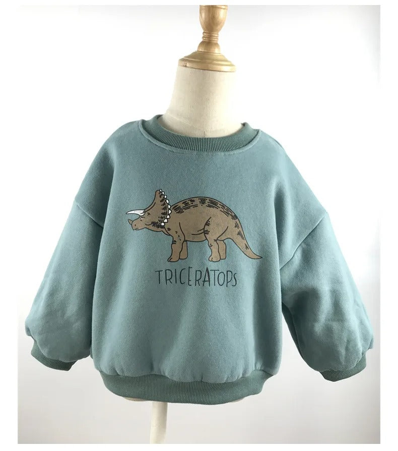 Mini Fashion™ - Bonito estampado de dinosaurios - Suéter con dinosaurio