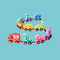 Thumbnail for Tiny Express™ – Colorear y moldear - Trenes de juguete de madera